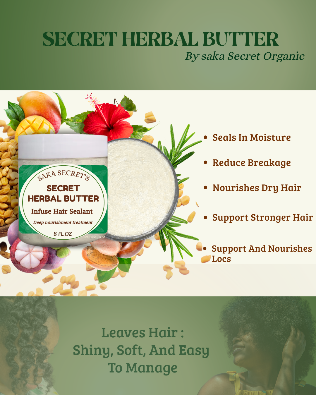 Hair Butter (Sealant/Moisture locs)