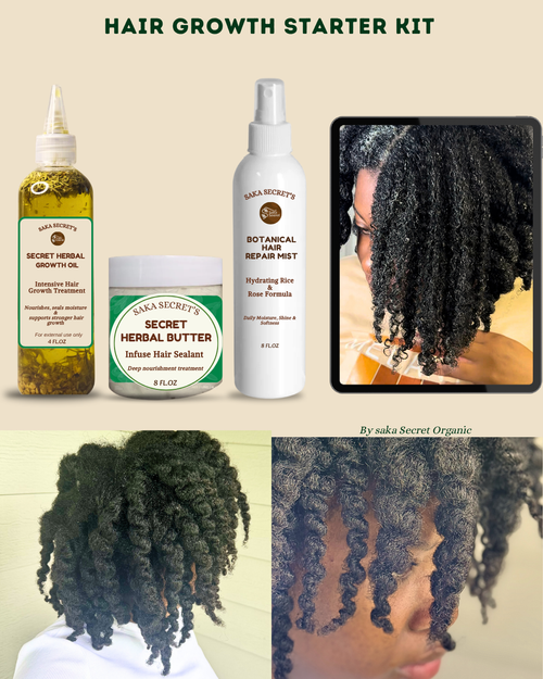 Growth Oil, Hair Butter & Repair Mist set