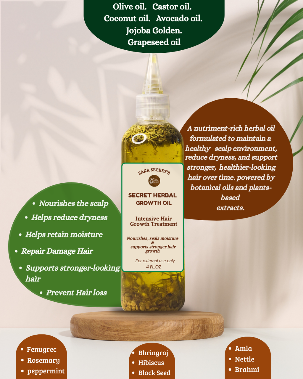 Growth oil & targeted Scalp Serum set