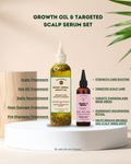 Growth oil & targeted Scalp Serum set